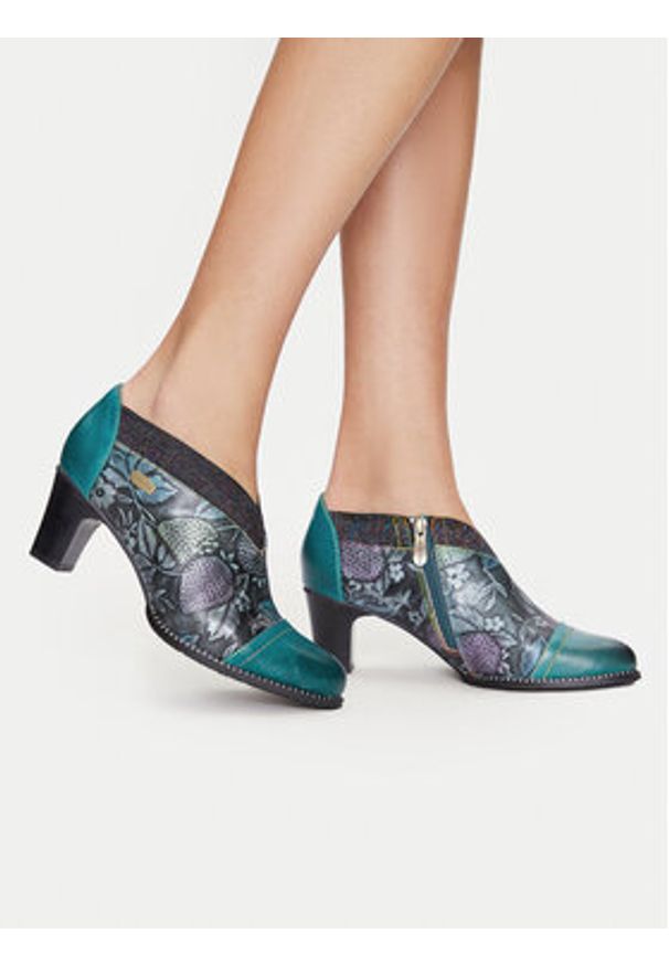 Laura Vita Półbuty Elcodieo 42 Niebieski. Kolor: niebieski. Materiał: skóra