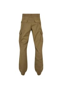 Urban Classics - Męskie Spodnie Cargo Z Prostymi Nogawkami. Kolor: zielony. Sport: turystyka piesza