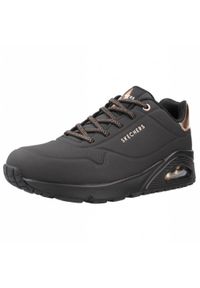 skechers - Buty do chodzenia damskie Skechers Uno Shimmer Away. Kolor: czarny. Materiał: guma, syntetyk, tkanina, materiał. Model: Skechers Sport. Sport: turystyka piesza #1