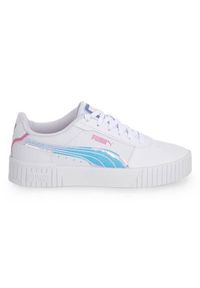 Buty do chodzenia damskie Puma Carina 2. Kolor: biały. Materiał: materiał, syntetyk. Szerokość cholewki: normalna. Sport: turystyka piesza