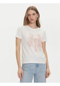 JDY T-Shirt Michigan 15311702 Biały Regular Fit. Kolor: biały. Materiał: bawełna