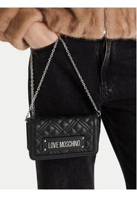 Love Moschino - LOVE MOSCHINO Torebka JC5681PP0NLA000B Czarny. Kolor: czarny. Materiał: skórzane #7