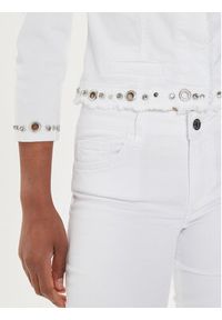 Liu Jo Kurtka jeansowa MA4297 T4033 Biały Regular Fit. Kolor: biały. Materiał: bawełna #5