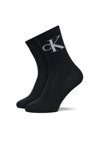 Calvin Klein Jeans Zestaw 2 par wysokich skarpet damskich 701228811 Czarny. Kolor: czarny. Materiał: materiał, bawełna #3
