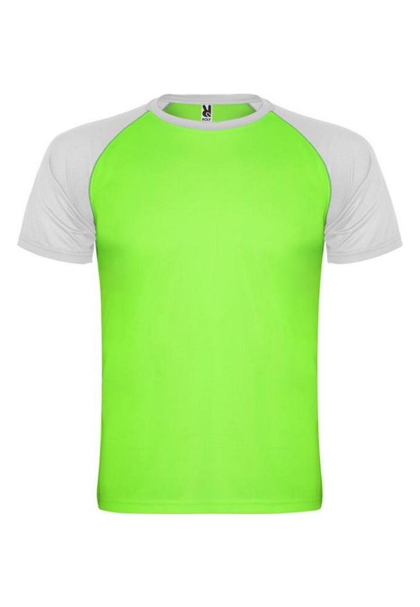 ROLY - Koszulka Sportowa Z Krótkim Rękawem Unisex Dla Dorosłych Indianapolis. Kolor: biały. Długość rękawa: krótki rękaw. Długość: krótkie. Sport: turystyka piesza