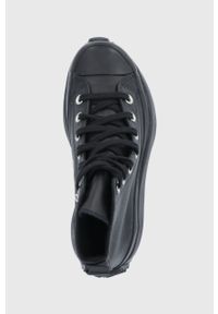 Converse Trampki skórzane kolor czarny. Nosek buta: okrągły. Zapięcie: sznurówki. Kolor: czarny. Materiał: skóra #3