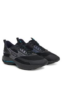 Mizuno Buty do biegania Wave Rider Gtx 3 J1GC2579 Czarny. Kolor: czarny. Materiał: skóra. Model: Mizuno Wave #6