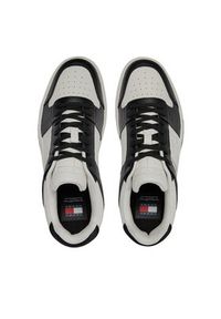 Tommy Jeans Sneakersy Tjm Leather Cupsole 2.0 EM0EM01352 Czarny. Kolor: czarny. Materiał: skóra