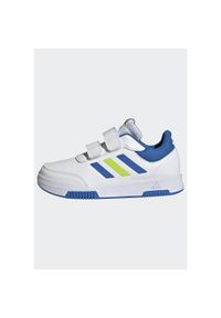 Adidas - Buty sportowe dla dzieci ADIDAS Tensaur. Okazja: na uczelnię. Zapięcie: rzepy. Kolor: niebieski, wielokolorowy, biały. Materiał: kauczuk. Sport: turystyka piesza