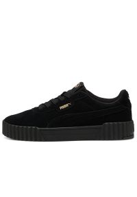 Buty damskie Puma Carina 3.0 40072101 - czarne. Okazja: na co dzień. Kolor: czarny. Materiał: skóra, zamsz, guma. Szerokość cholewki: normalna #1