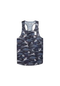 Top z nadrukiem Puma Saysky. Kolor: niebieski. Długość rękawa: bez rękawów. Wzór: nadruk. Sport: bieganie #1
