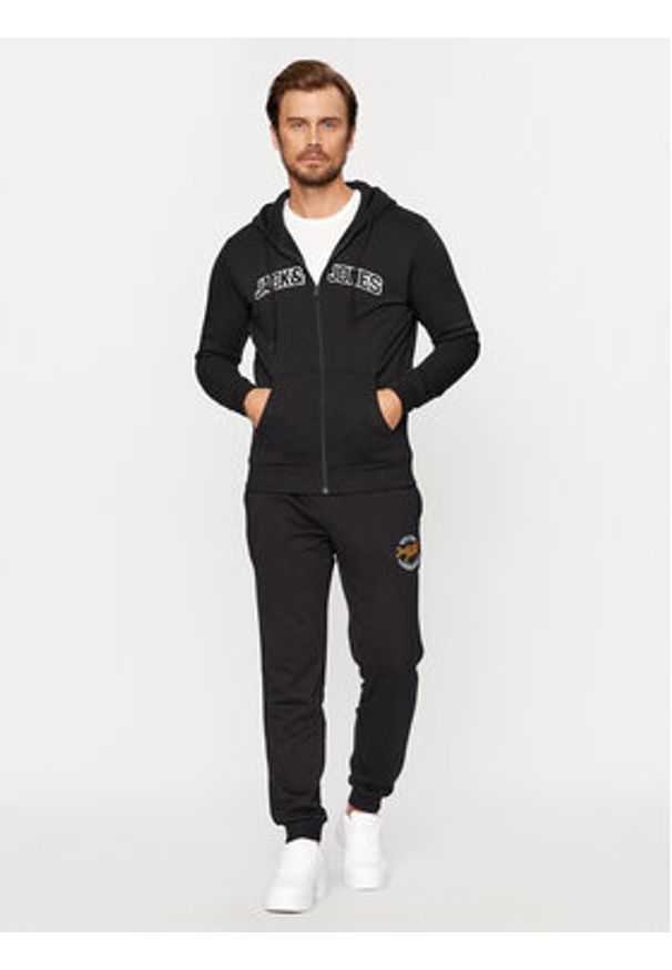 Jack & Jones - Jack&Jones Bluza 12241567 Czarny Regular Fit. Kolor: czarny. Materiał: bawełna, syntetyk