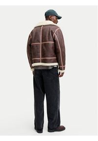 Jack & Jones - Jack&Jones Kurtka z imitacji skóry Liverpool 12282948 Brązowy Regular Fit. Kolor: brązowy. Materiał: skóra #4