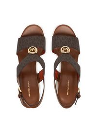 MICHAEL Michael Kors Sandały Erin Platform 40S6ERHS1B Brązowy. Kolor: brązowy. Materiał: skóra. Obcas: na platformie #2