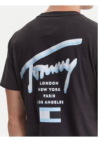 Tommy Jeans T-Shirt Signature City DM0DM21934 Czarny Regular Fit. Kolor: czarny. Materiał: bawełna