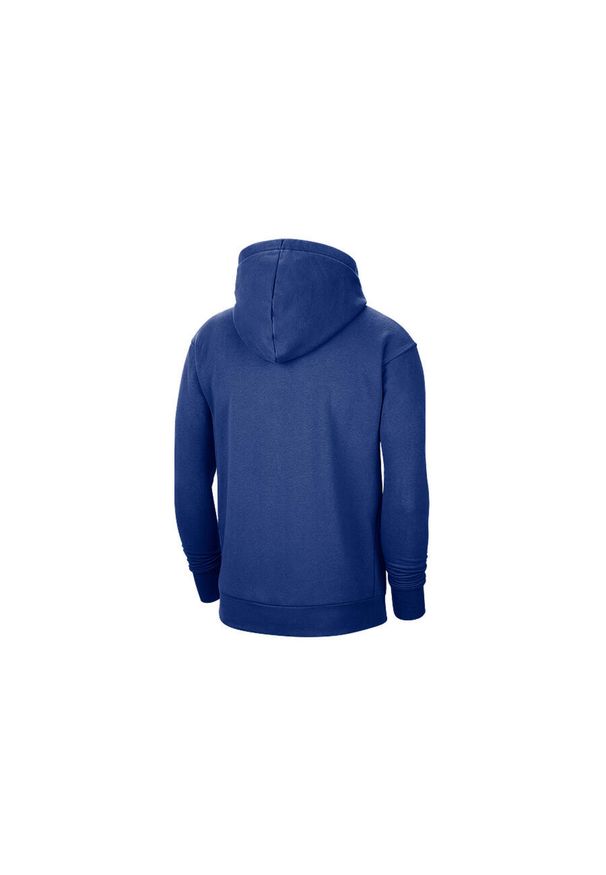 Nike - Bluza męska nike nba philadelphia 76ers essential logo pullover hoodie rush blue. Kolor: niebieski. Sport: bieganie