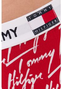 TOMMY HILFIGER - Tommy Hilfiger - Stringi. Kolor: czerwony. Materiał: bawełna #3