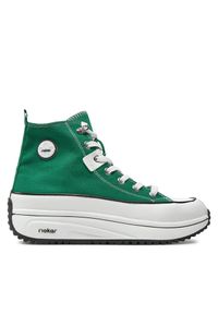 Sneakersy Rieker. Kolor: zielony
