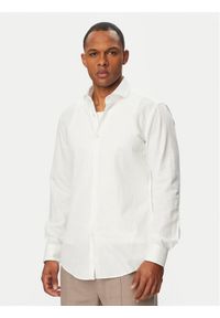 Hugo - HUGO Koszula Kason 50539775 Biały Slim Fit. Kolor: biały. Materiał: bawełna #1