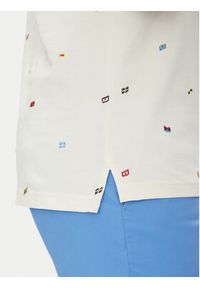 TOMMY HILFIGER - Tommy Hilfiger Polo Critter MW0MW39044 Beżowy Regular Fit. Typ kołnierza: polo. Kolor: beżowy. Materiał: bawełna #3
