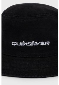 Quiksilver kapelusz bawełniany kolor czarny. Kolor: czarny. Materiał: bawełna #3