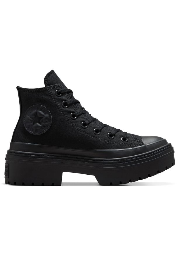 Adidasy Converse Chuck Taylor All Star Lugged Heel, Dla obu płci. Kolor: czarny. Materiał: materiał. Obcas: na platformie. Model: Converse All Star. Sport: fitness