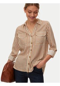 Vero Moda Koszula Bumpy 10275283 Beżowy Regular Fit. Kolor: beżowy. Materiał: wiskoza #6