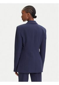 Hugo - HUGO Marynarka Asmalla-1 50533901 Granatowy Slim Fit. Kolor: niebieski. Materiał: syntetyk
