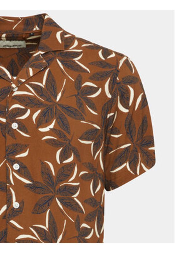 Blend Koszula 20716382 Brązowy Regular Fit. Kolor: brązowy. Materiał: wiskoza
