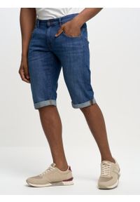 Big-Star - Szorty męskie jeansowe Conner 409. Okazja: na co dzień. Kolor: niebieski. Materiał: jeans. Sezon: lato. Styl: casual, klasyczny #4