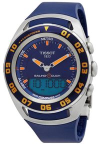TISSOT - Zegarek Tissot Zegarek Męski Tissot T056.420.27.041.01 Srebrzysty ( 45 mm) #1