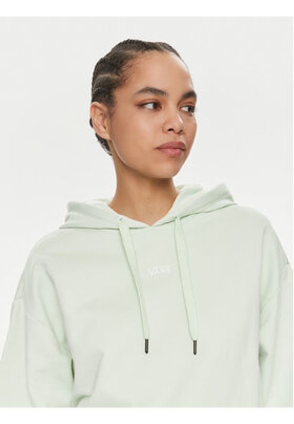 Vans Bluza Flying V Os Ft Ls Hoodie VN0A7RMD Zielony Regular Fit. Kolor: zielony. Materiał: bawełna, syntetyk