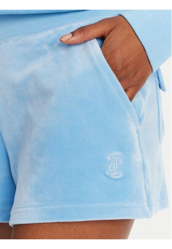 Juicy Couture Szorty sportowe Eve JCBHS224801 Niebieski Regular Fit. Kolor: niebieski. Materiał: syntetyk