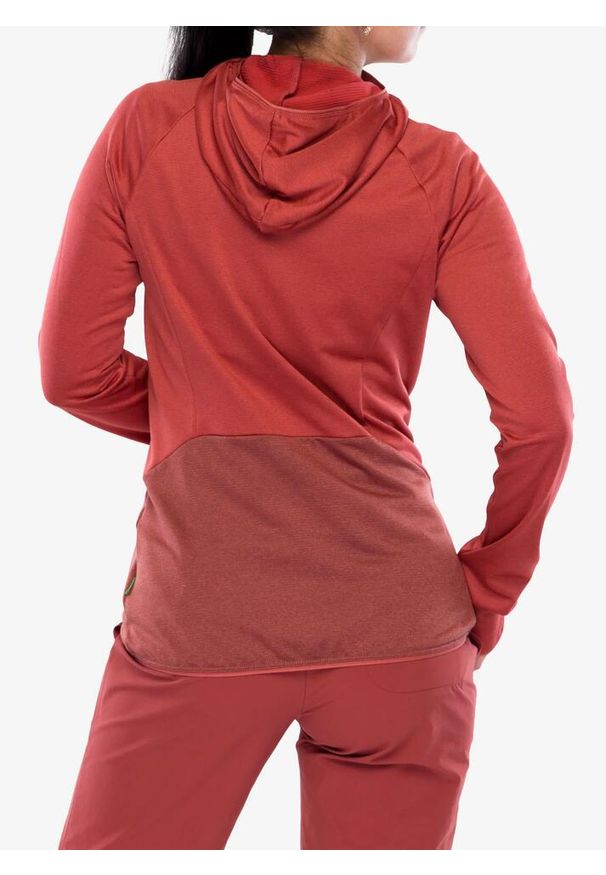 Bluza polarowa damska Vaude Tekoa Fleece Jacket II. Typ kołnierza: kaptur. Kolor: czerwony, różowy, wielokolorowy. Materiał: polar