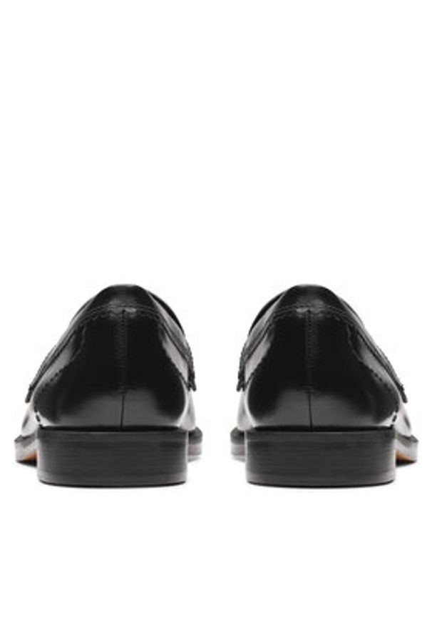 Clarks Mokasyny Straven Edge 26181277 Czarny. Kolor: czarny. Materiał: skóra
