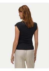 Vero Moda T-Shirt Avasarah 10342876 Czarny Slim Fit. Kolor: czarny. Materiał: lyocell #2