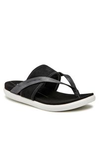 ecco - ECCO Japonki Simpil Sandal 20926351052 Czarny. Kolor: czarny. Materiał: skóra, nubuk #1