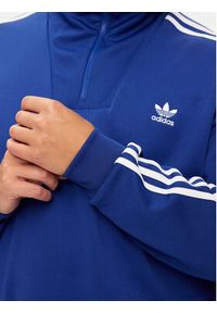 Adidas - adidas Bluza adicolor Funnel IX5216 Niebieski Regular Fit. Kolor: niebieski. Materiał: bawełna #5