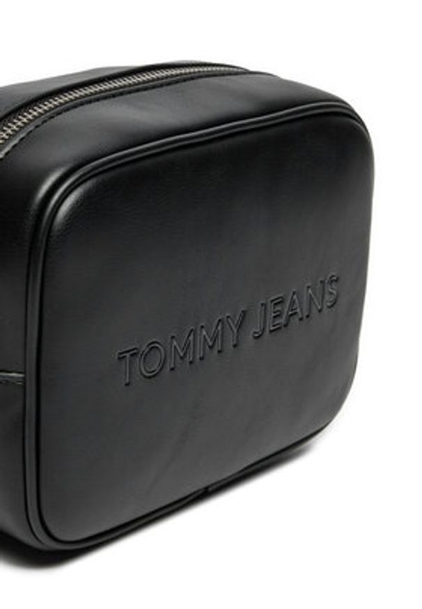 Tommy Jeans Torebka Tjw Ess Must Camera Bag AW0AW16274 Czarny. Kolor: czarny. Materiał: skórzane