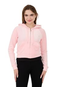 Juicy Couture - JUICY COUTURE Różowa bluza Madison Hoodie. Kolor: różowy #4