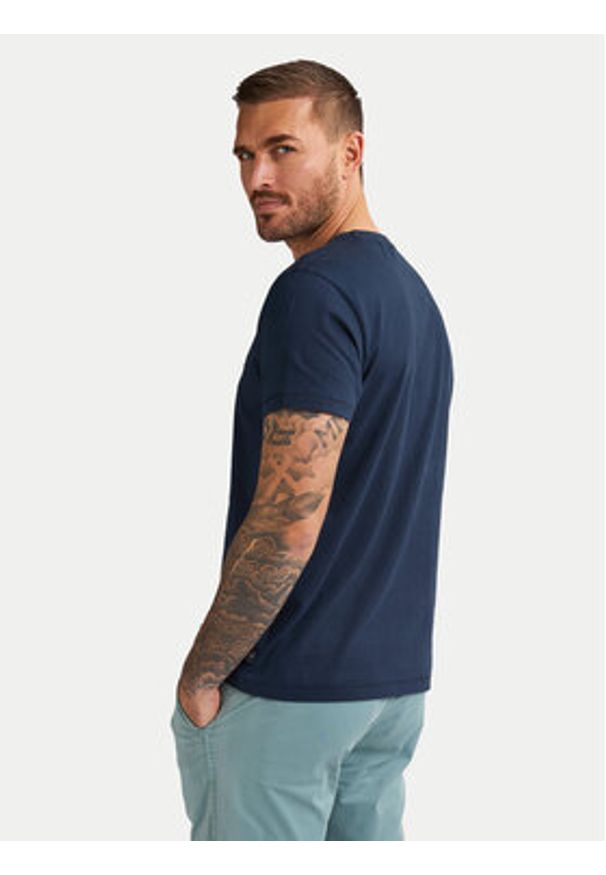 Petrol Industries T-Shirt M-1050-TSR644 Granatowy Regular Fit. Kolor: niebieski. Materiał: bawełna