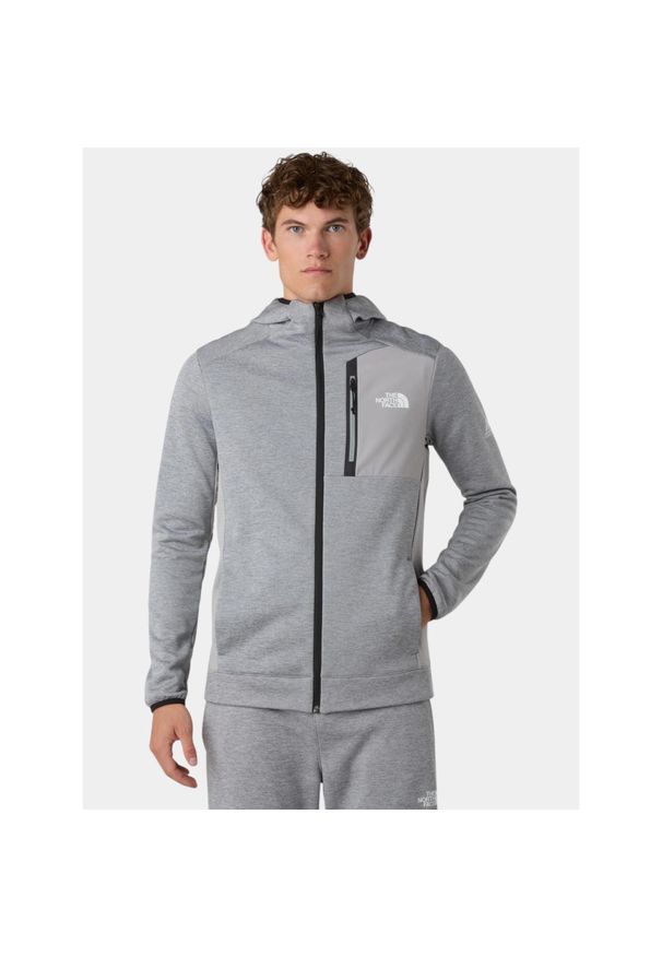 Sweter Męski The North Face M Mountain Athletics. Kolor: szary. Materiał: polar. Sport: turystyka piesza, fitness
