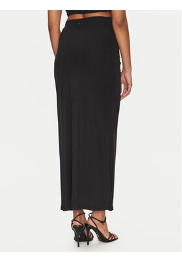 Guess Spódnica midi W5GD0E KAQL2 Czarny Regular Fit. Kolor: czarny