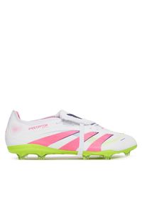 Adidas - adidas Buty do piłki nożnej Predator Pro Fold-Over Tongue Firm Ground JR0440 Biały. Kolor: biały. Materiał: skóra