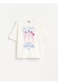 Reserved - T-shirt Kpop Demon Hunters™ - złamana biel. Materiał: bawełna #1