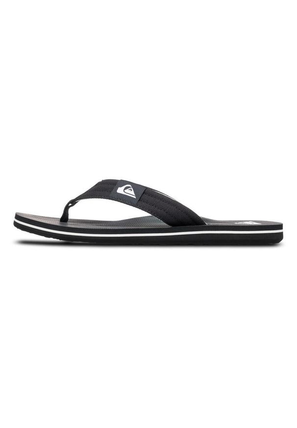 Japonki plażowe męskie Quiksilver MOLOKAI LAYBACK. Okazja: na plażę. Kolor: czarny. Sezon: lato