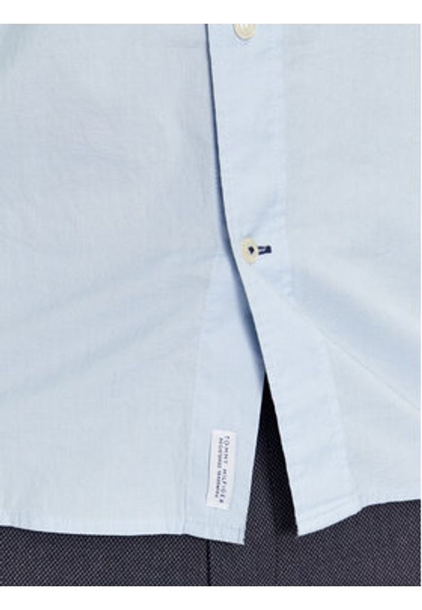 TOMMY HILFIGER - Tommy Hilfiger Koszula Core Flex MW0MW25035 Błękitny Regular Fit. Kolor: niebieski. Materiał: bawełna