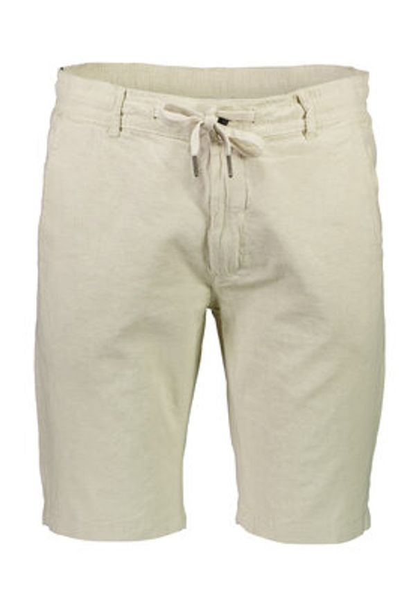 Lindbergh Szorty materiałowe 30-508003 Beżowy Relaxed Fit. Kolor: beżowy. Materiał: bawełna
