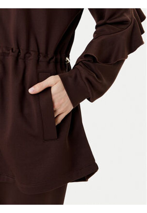 Liu Jo Sport Bluza TF5205 F0778 Brązowy Regular Fit. Kolor: brązowy. Materiał: syntetyk. Styl: sportowy