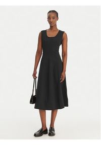 Calvin Klein Jeans Sukienka codzienna LV047F203G Czarny Regular Fit. Okazja: na co dzień. Kolor: czarny. Materiał: bawełna. Typ sukienki: proste. Styl: casual #3